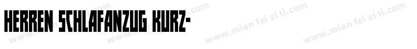HERREN SCHLAFANZUG KURZ字体转换